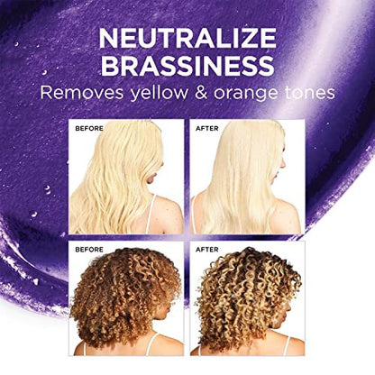 L'Oreal Paris EverPure Ultra Pigmented Anti-Brass Purple Rinse-Out Mask for Bleached, Blonde, or Highlighted Hair, 3 oz Avelisse