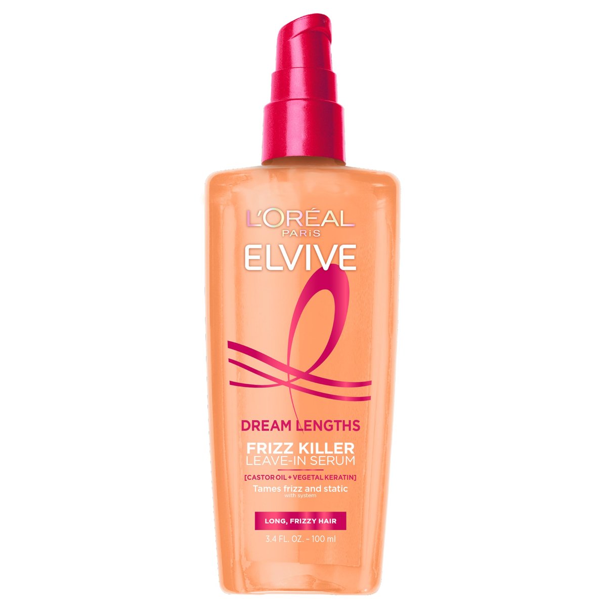 L'Oreal Paris Elvive Dream Lengths Frizz Killer Leave-In Serum, 3.4 fl oz (100 ml) - görsel 2
