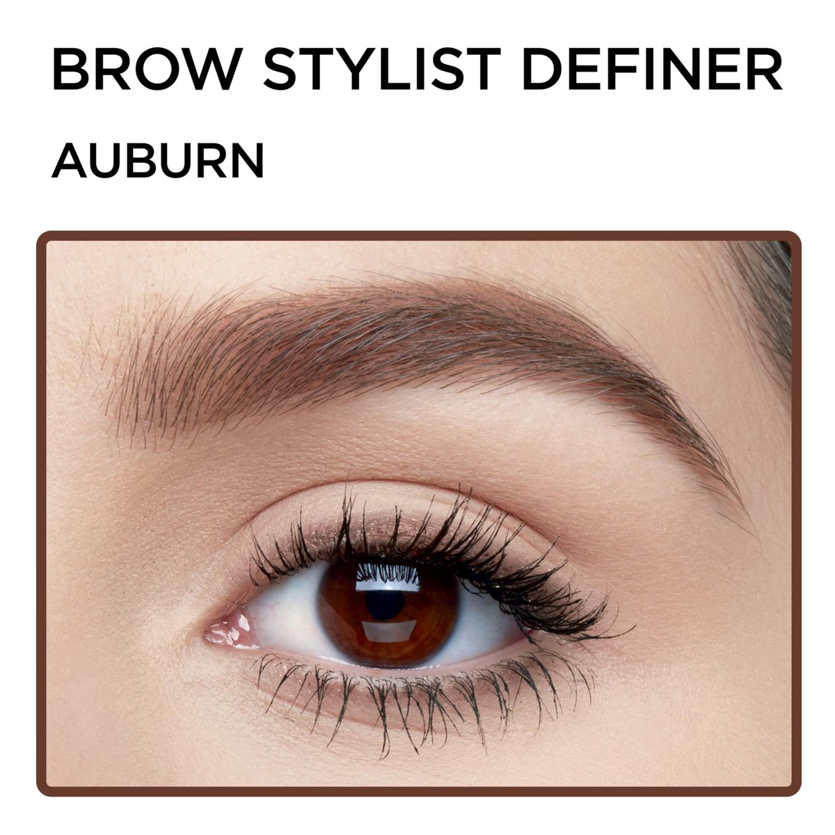 L'Oreal Paris Brow Stylist Definer Waterproof Eyebrow Pencil - Ultra-Fine Mechanical Pencil for Natural Brows - Auburn, 0.003 oz - görsel 7