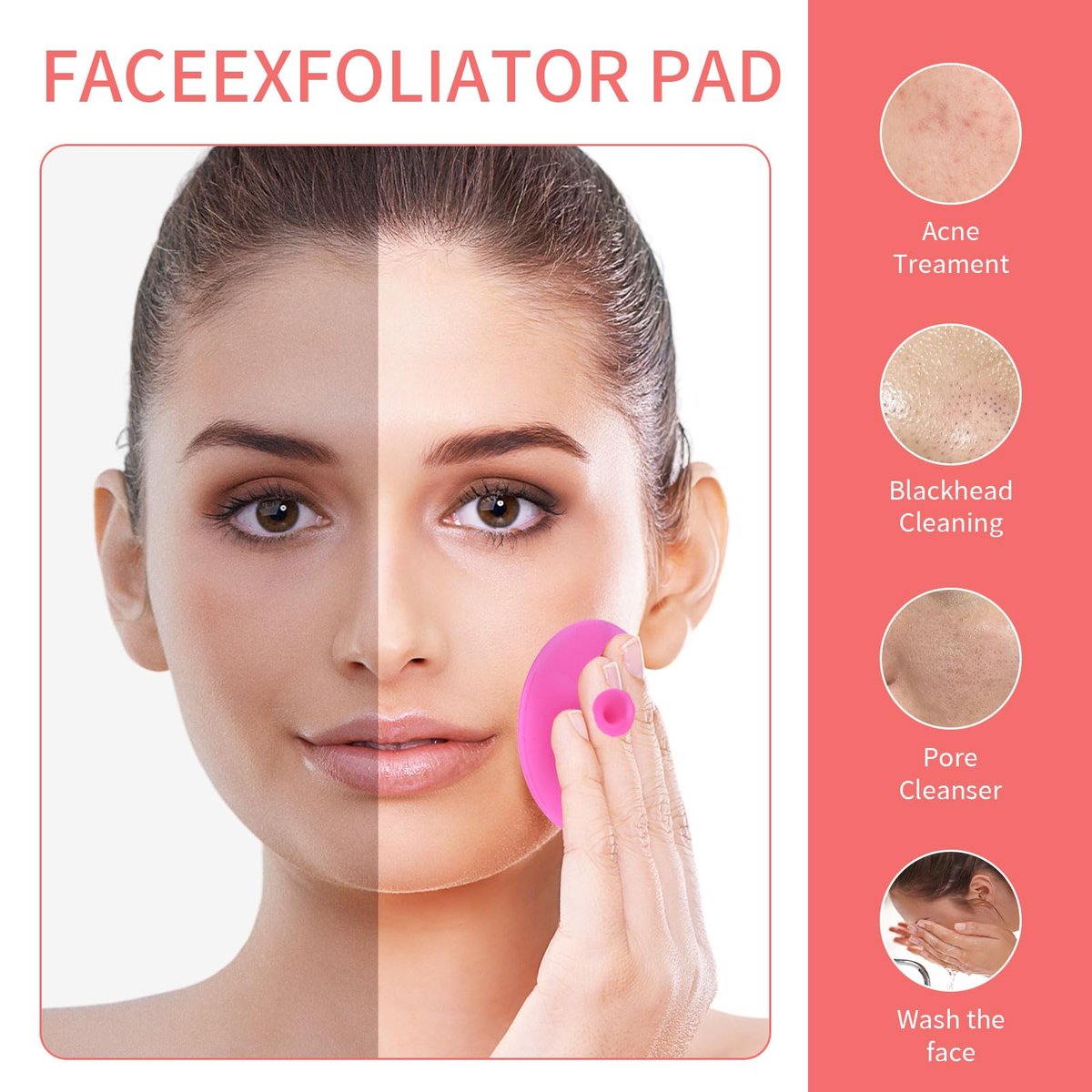5-Piece Mini Exfoliating Brush Set: Silicone Facial Cleansing & Lip Scrub Brushes - görsel 3