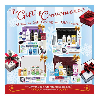 Convenience Kits International Women's 15 Pc Toiletry Kit with Palmer's Travel-Size Hair, Face & Body Products