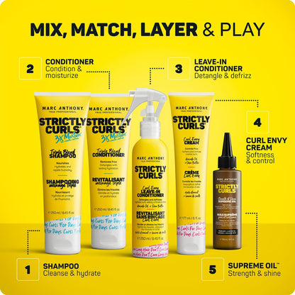 Marc Anthony Curl Cream with Shea Butter & Oils - Defines & Softens Curly & Wavy Hair, 6 Fl Oz (Pack of 2)