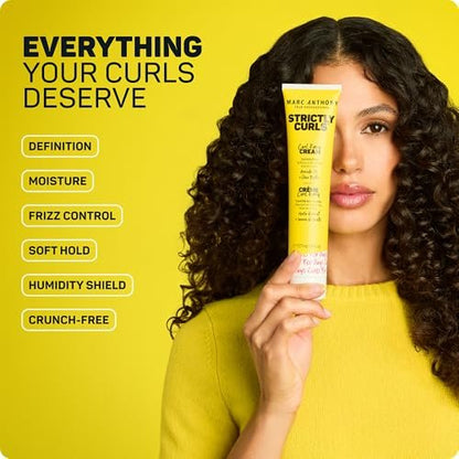 Marc Anthony Curl Cream with Shea Butter & Oils - Defines & Softens Curly & Wavy Hair, 6 Fl Oz (Pack of 2)