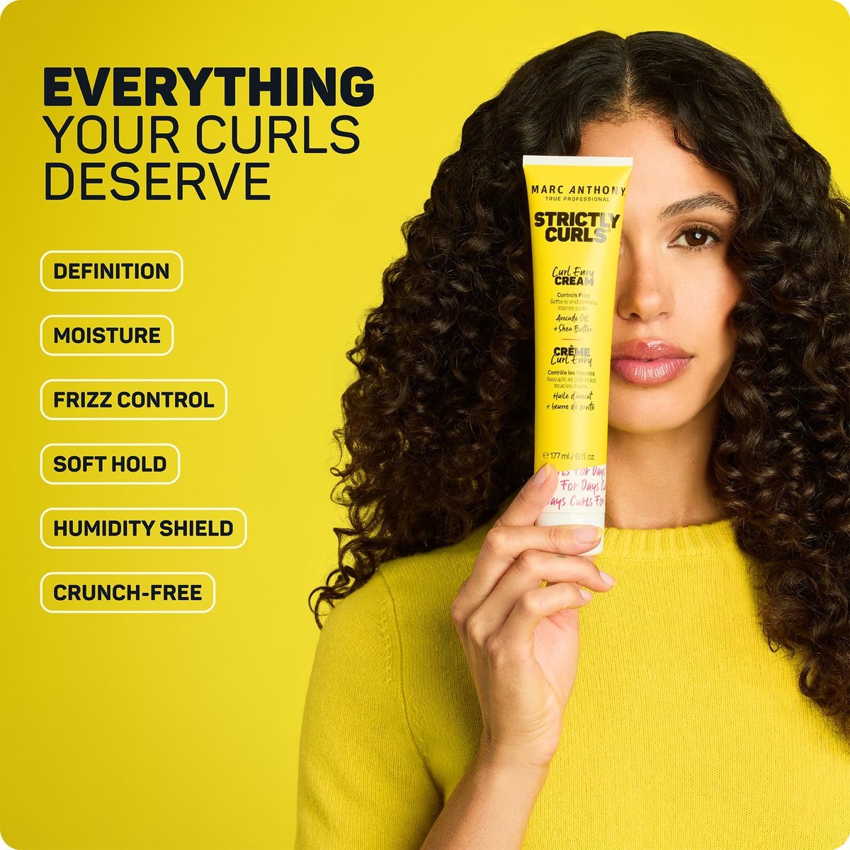 Marc Anthony Curl Cream with Shea Butter & Oils - Defines & Softens Curly & Wavy Hair, 6 Fl Oz (Pack of 2) - görsel 3