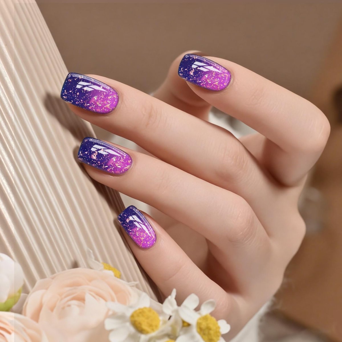 Vishine Color Changing Mood Nail Gel Polish Set - Temperature Reactive UV LED Varnish Chameleon Gel Nail Art 8ml (Set002, 6 Colors) - görsel 5