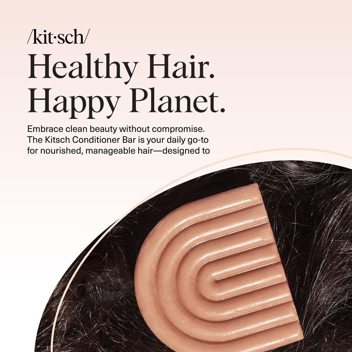 Kitsch Shea Butter Conditioner Bar – Hydrating Solid Hair Conditioner, Moisturizing & Frizz Control, Paraben-Free, 2.7 oz - görsel 15