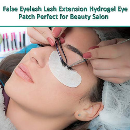 50 Pairs Under Eye Pads for Eyelash Extensions - Hydrogel Eye Mask Pads Lint-Free Beauty Tool (Pink)