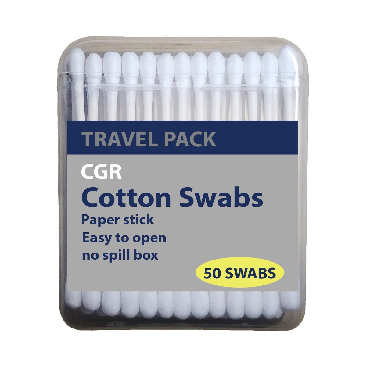 CGR 400pcs Organic Cotton Swabs – 100% Pure Cotton Double-Tipped, Compostable Paper Sticks, Travel Pack (8 Packs of 50) - görsel 11