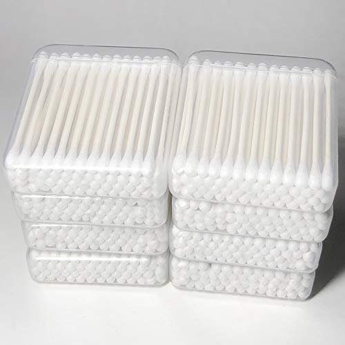 CGR 400pcs Organic Cotton Swabs – 100% Pure Cotton Double-Tipped, Compostable Paper Sticks, Travel Pack (8 Packs of 50) - görsel 10