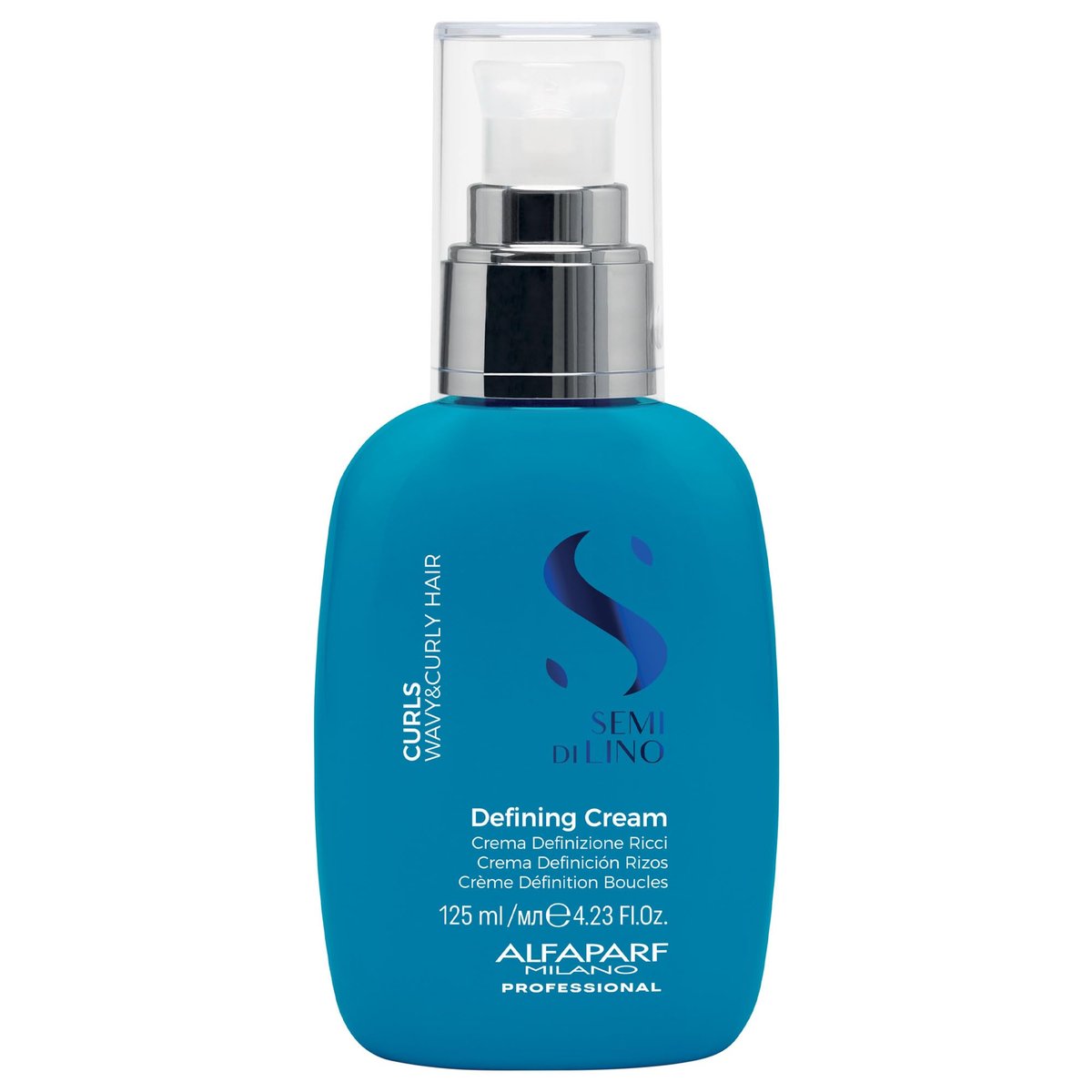 ALFAPARF MILANO Semi di Lino Curl Defining Cream - Lightweight Styling Lotion for Curly Hair - Defines, Hydrates, Separates, Nourishes, Conditions Curls - Reduces Frizz - Heat Protection (4.23 oz) Avelisse