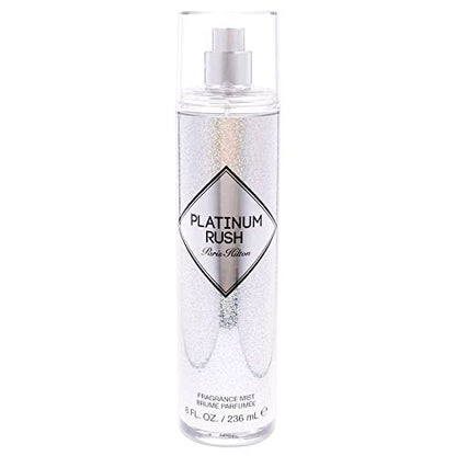 Paris Hilton Platinum Rush Body Spray for Women - Floral Fruity Scent, Long-Lasting Perfume, 8 oz