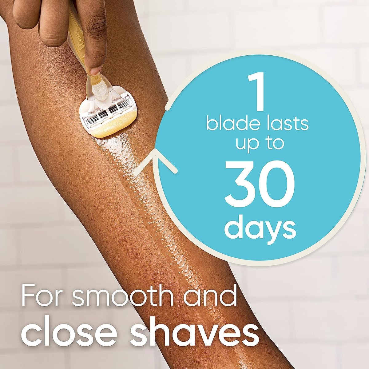 Gillette Venus ComfortGlide with Olay Coconut Women's Razor Handle + 2 Blade Refills Avelisse