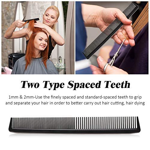 5-Piece Carbon Fiber Hair Cutting Comb Set - Anti-Static, Heat Resistant Barber Styling Combs for Men and Women - görsel 10