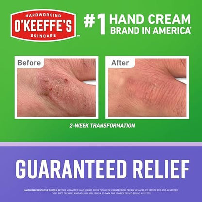 O'Keeffe's Night Treatment Combo Pack: Hand, Foot & Lip Repair Set – Intense Overnight Moisturizer Avelisse