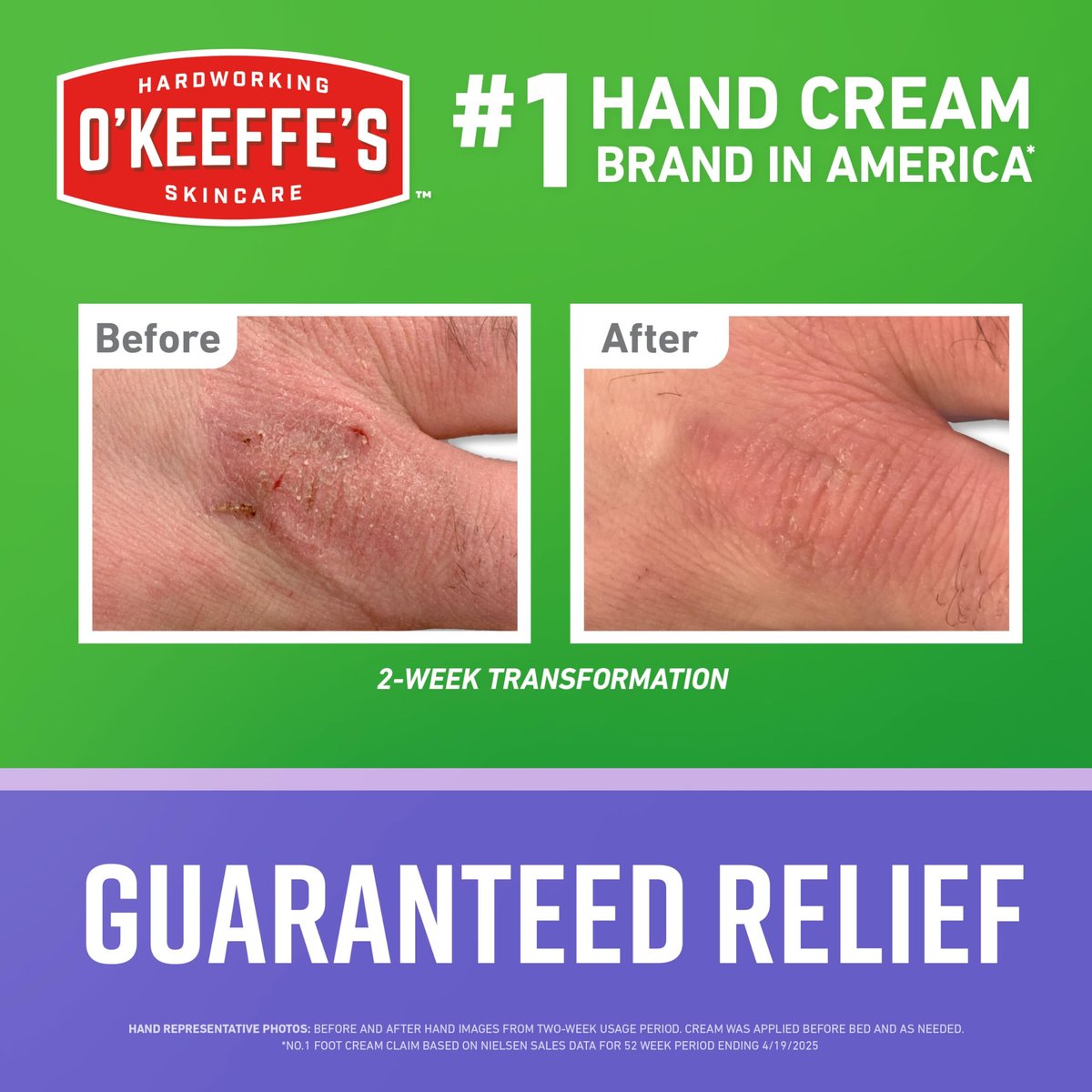 O'Keeffe's Night Treatment Combo Pack: Hand, Foot & Lip Repair Set – Intense Overnight Moisturizer Avelisse