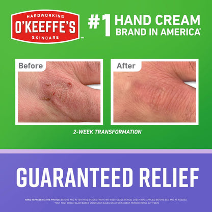 O'Keeffe's Night Treatment Combo Pack: Hand, Foot & Lip Repair Set – Intense Overnight Moisturizer Avelisse