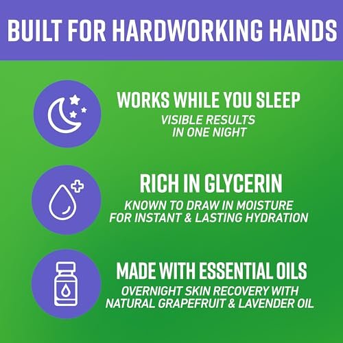 O'Keeffe's Night Treatment Combo Pack: Hand, Foot & Lip Repair Set – Intense Overnight Moisturizer Avelisse