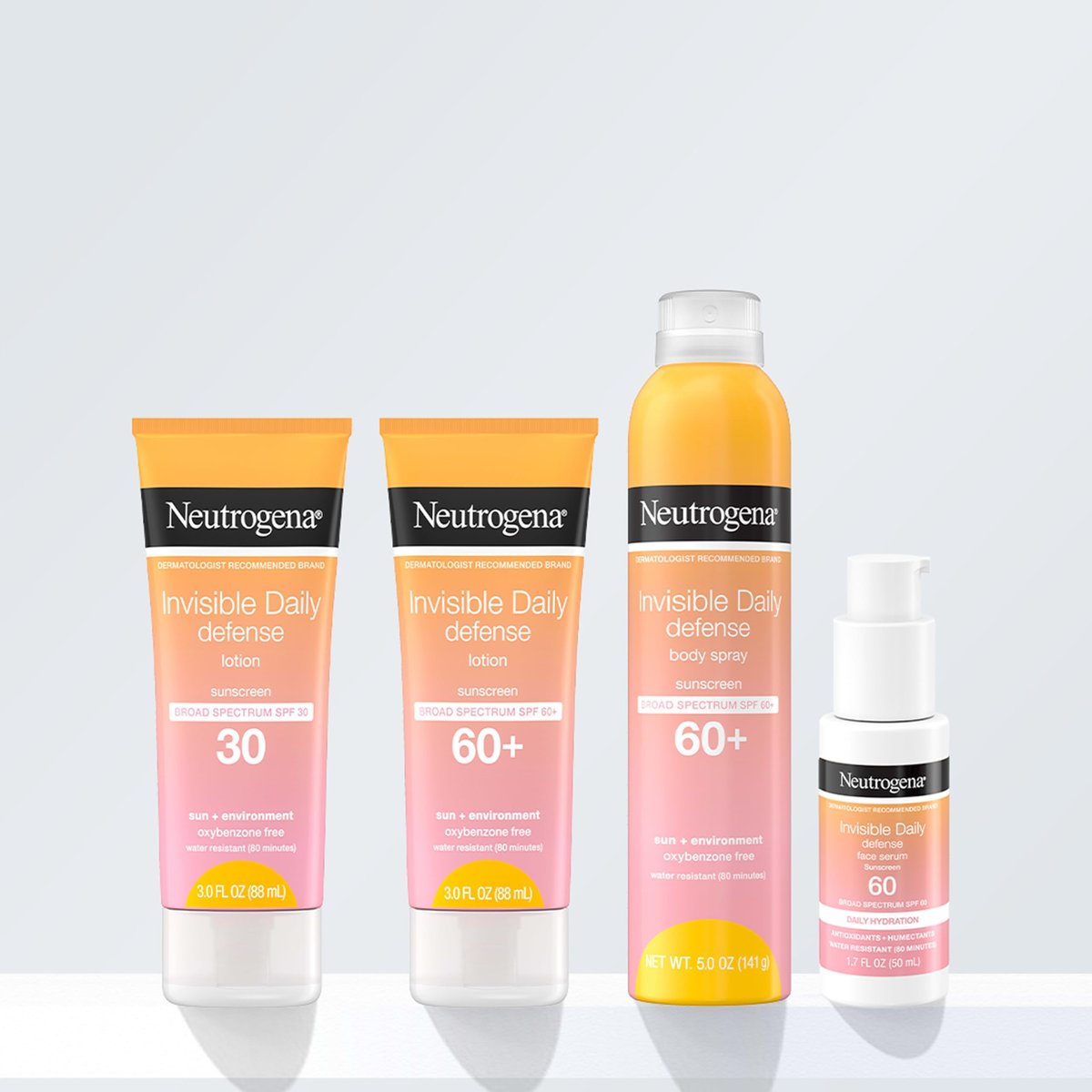 Neutrogena Invisible Daily Defense Sunscreen Lotion SPF 60+, Oxybenzone-Free & Water-Resistant, 3.0 fl. oz Avelisse