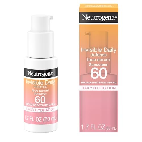 Neutrogena Invisible Daily Defense Face Sunscreen SPF 60 with Antioxidants, Hydrating Serum, 1.7 oz - görsel 2