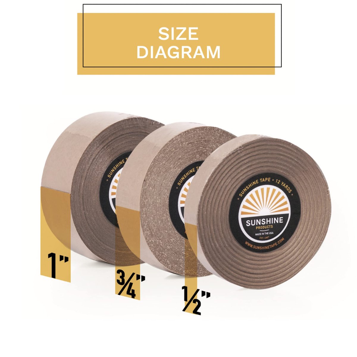 Daily Wear Hair System Double Sided Tape Roll 1-14 Day Hold - 1" x 12yds - Liberty Red Liner Wig Tape - Ultra Hold Hair Tape for Wigs, Toupee, Hair Systems Avelisse