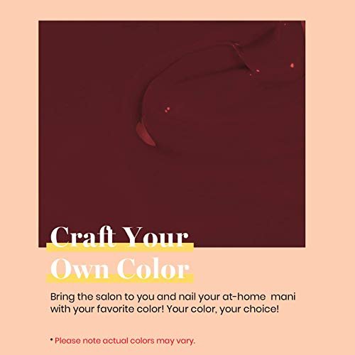 Beetles Burgundy Red Gel Polish – Blanchett Maroon 15ml Dark Plum Red Color UV Soak Off Nail Polish for DIY Manicure at Home - görsel 6