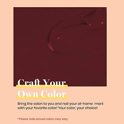 Beetles Burgundy Red Gel Polish – Blanchett Maroon 15ml Dark Plum Red Color UV Soak Off Nail Polish for DIY Manicure at Home
