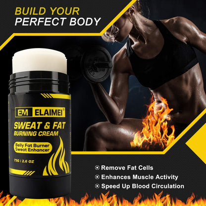 ELAIMEI Fat Burning Sweat Cream – Hot Gel Weight Loss Enhancer for Belly, Slimming & Anti-Cellulite for Women and Men