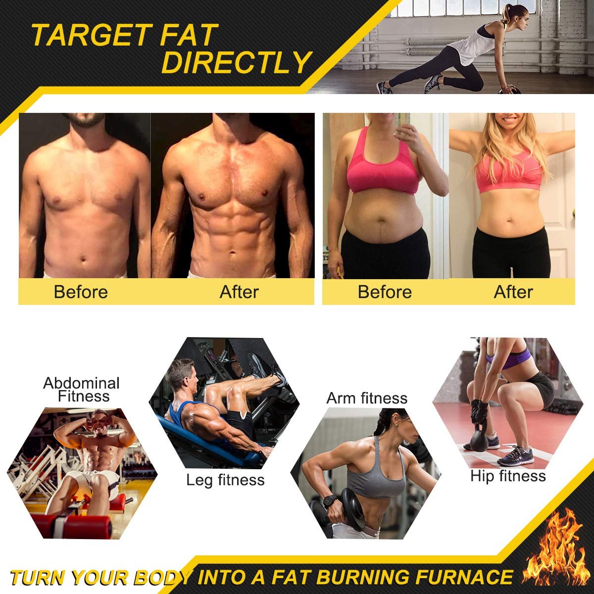 ELAIMEI Fat Burning Sweat Cream – Hot Gel Weight Loss Enhancer for Belly, Slimming & Anti-Cellulite for Women and Men - görsel 11