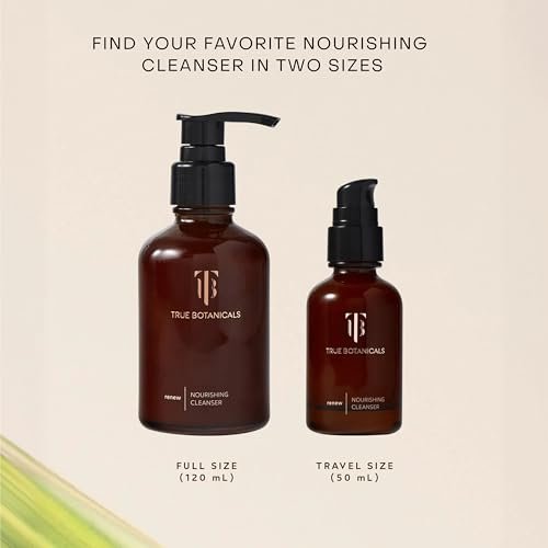 True Botanicals Renew Nourishing Cleanser – Gentle Moisturizing Face Wash for Dry Skin, All Natural, Vegan, 4 fl oz Avelisse