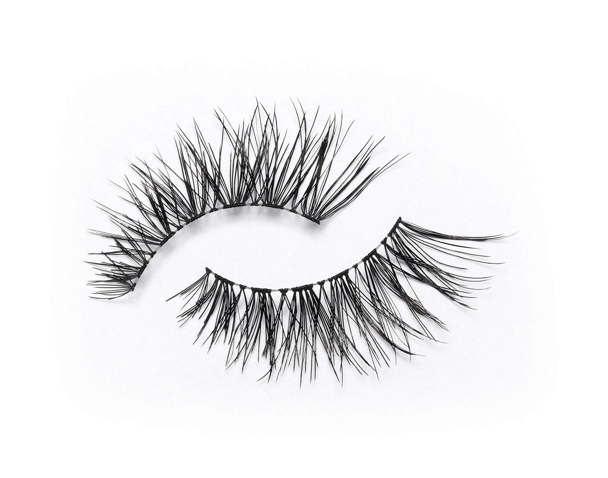 Eylure Fluttery Light 008 Multipack False Lashes - Black, Latex-Free Look Avelisse