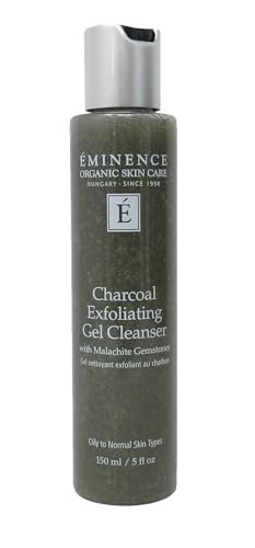 Éminence Charcoal Exfoliating Gel Cleanser – Unscented, 5 oz | Deep Pore Detox & Gentle Exfoliation Avelisse