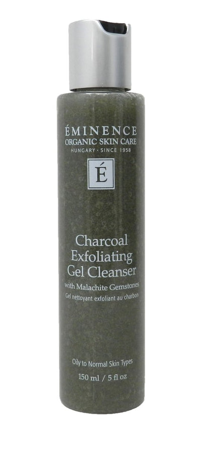 Éminence Charcoal Exfoliating Gel Cleanser – Unscented, 5 oz | Deep Pore Detox & Gentle Exfoliation Avelisse