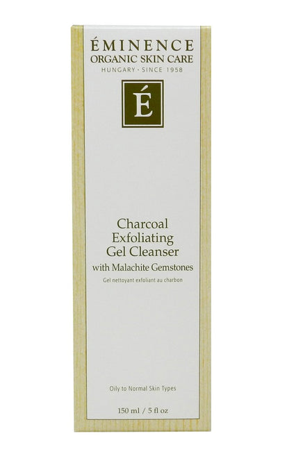 Éminence Charcoal Exfoliating Gel Cleanser – Unscented, 5 oz | Deep Pore Detox & Gentle Exfoliation Avelisse