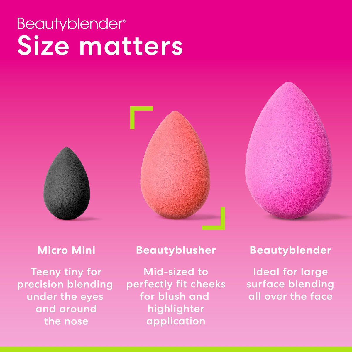Beautyblender Cheeky Beautyblusher - Cream & Powder Blush Blender Makeup Sponge Avelisse