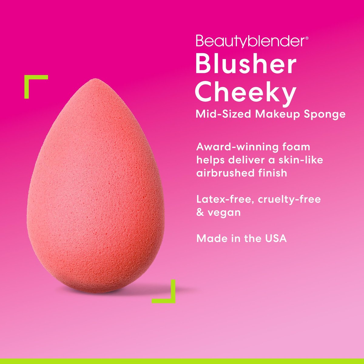 Beautyblender Cheeky Beautyblusher - Cream & Powder Blush Blender Makeup Sponge Avelisse