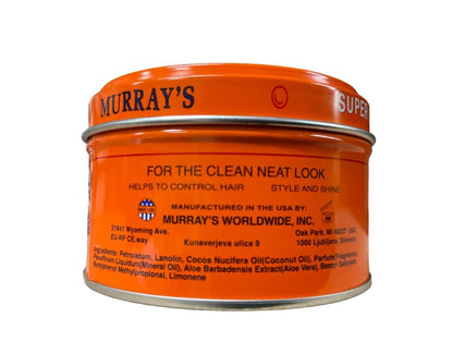 Murray's Super Light Pomade for Men and Women - Lightweight Hair Styling, 3 oz