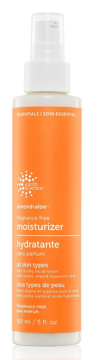 Earth Science Almond Aloe Fragrance Free Facial Moisturizer - 5.07 fl oz, Gentle Daily Hydration for Sensitive Skin Avelisse