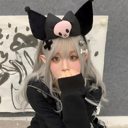 Cute Plush Ears Headband - Kawaii Hairpin for Halloween, Anime Cosplay & Everyday Fun