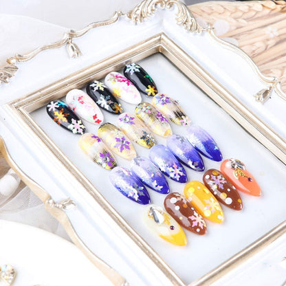 12 Grids Snowflake Glitter Nail Sequins - 3D Holographic Christmas Nail Flakes & Confetti Decals for Manicure & DIY Nail Art