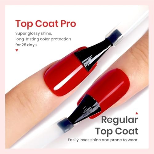 Vishine No Wipe Top Coat Gel Nail Polish – 15ml High Gloss Shine Finish, Long Lasting for Home DIY Manicure - görsel 4