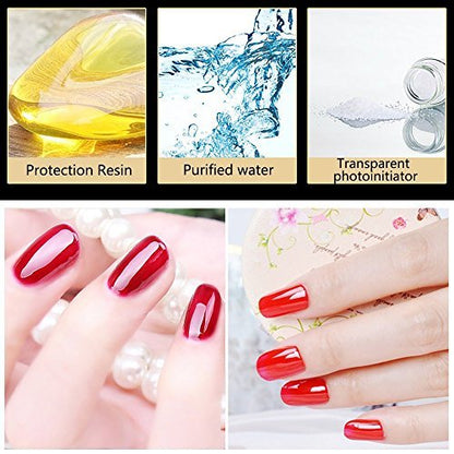 Vishine No Wipe Top Coat Gel Nail Polish – 15ml High Gloss Shine Finish, Long Lasting for Home DIY Manicure