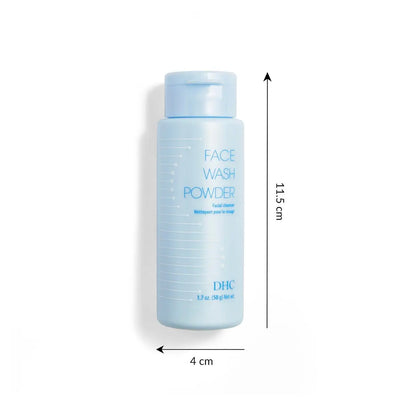 DHC Face Wash Powder 2 Pack - Gentle Exfoliating Foaming Cleanser for All Skin Types, Fragrance-Free, 1.7 oz Each Avelisse
