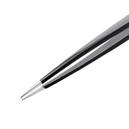 Professional Stainless Steel Tweezers Set of 4 with Travel Case - Precision Facial Hair, Eyebrow, and Eyelash Tweezers - görsel 11