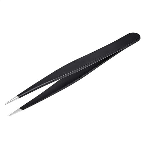 Professional Stainless Steel Tweezers Set of 4 with Travel Case - Precision Facial Hair, Eyebrow, and Eyelash Tweezers - görsel 9