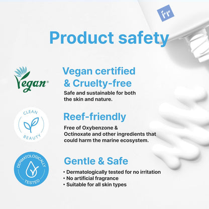 Face Republic Purity Sun Essence SPF50+ Broad Spectrum UV Protection, 50ml (1.69fl.oz.) - Vegan, Reef Safe, Cruelty Free, No White Cast, Water Resistant, Non-greasy Korean Sunscreen Avelisse