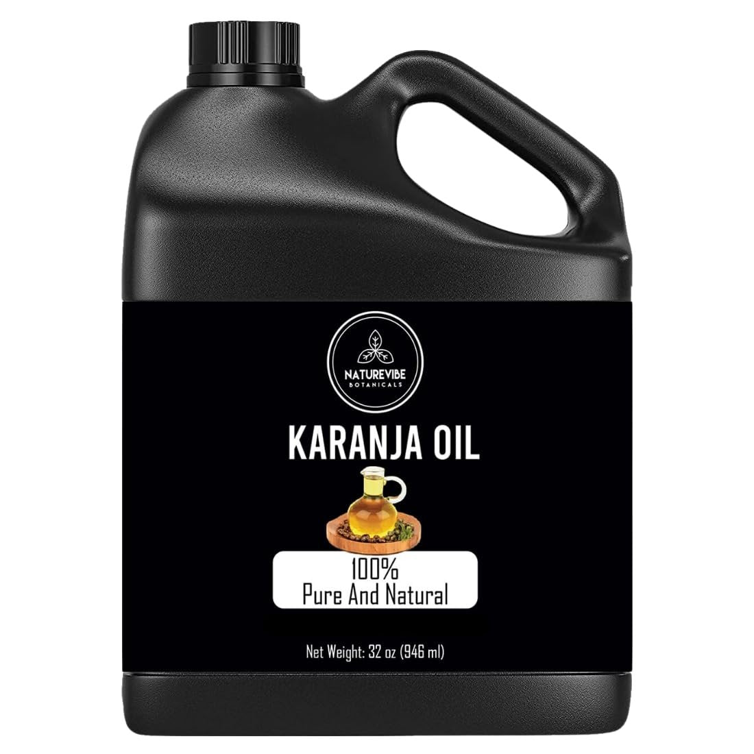 Naturevibe Botanicals Karanja Oil 32 oz – 100% Pure & Natural for Skin and Hair Care Avelisse
