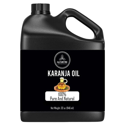 Naturevibe Botanicals Karanja Oil 32 oz – 100% Pure & Natural for Skin and Hair Care Avelisse