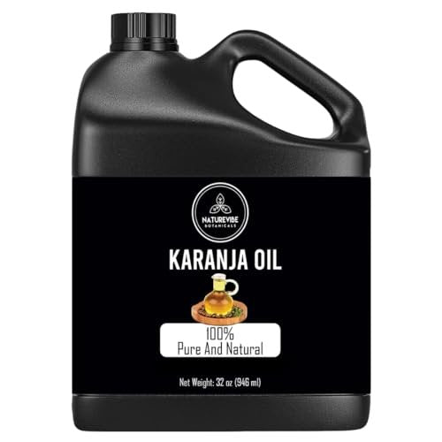 Naturevibe Botanicals Karanja Oil 32 oz – 100% Pure & Natural for Skin and Hair Care Avelisse