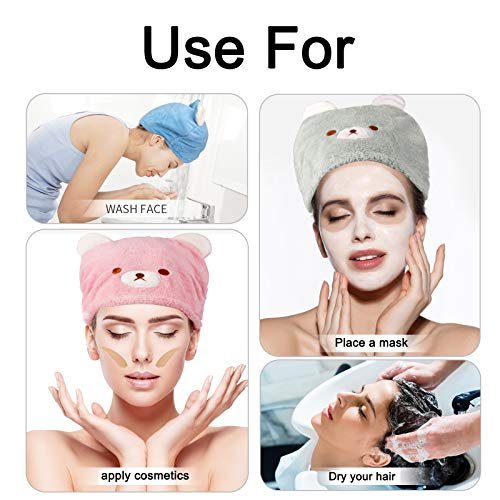 Lamoutor 3-Pack Kids Hair Drying Towel – Soft Absorbent Microfiber Hair Towel Wrap for Girls Avelisse
