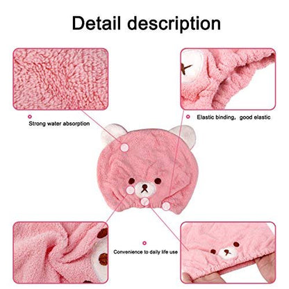 Lamoutor 3-Pack Kids Hair Drying Towel – Soft Absorbent Microfiber Hair Towel Wrap for Girls Avelisse